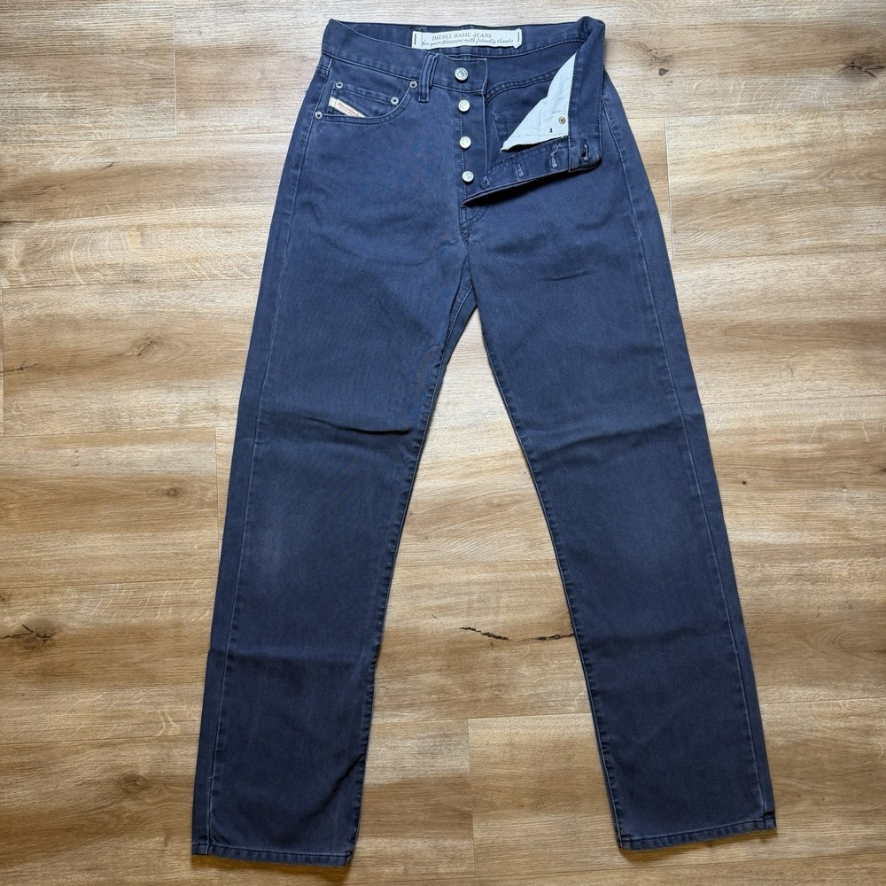 Vintage Diesel Cheyenne Jeans Men 27x30 Navy Blue Button Fly Made in Italy Y2K